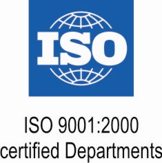 ISO 9001:2000 certified Departments